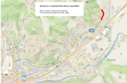 Úplná uzavírka silnice II/303 ul. Broumovská v Náchodě